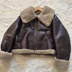【完売品】ザラ ZARA ムートン ボア ダブルフェイスショートジャケット