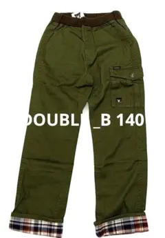 【新品未着用】DOUBLE B ロングパンツ 長ズボン　140 カーキ