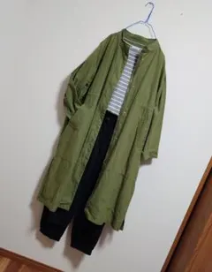 まとめ売り*コーデ売り*カジュアル*ボーダーT*黒ジョガーパンツ*M*ミリタリー