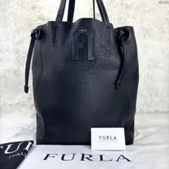 【極美品/保存袋付】フルラ ノーティラス トートバッグ レザー 肩掛け A4可