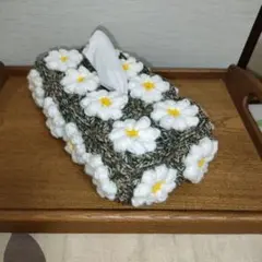 NO.122 モリーの花のティッシュボックスカバー - メルカリ