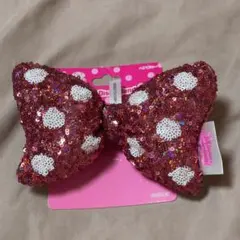 ディズニーランド　パルパルーザ　ミニー　ヘアポニー　ヘアゴム　リボン　ピンク