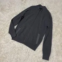 ▪️theory ドライバーズニット　フルジップ　ダークグレー系　M 美品のサムネイル