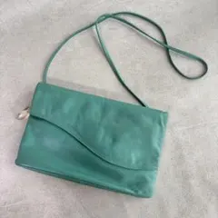 銀座カネマツ　ショルダーバッグ　レザー　ヴィンテージ　ポシェットのサムネイル