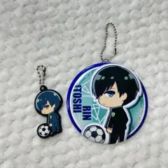 糸師凛 ラバーキーホルダー 鏡 ブルーロック BLUELOCK