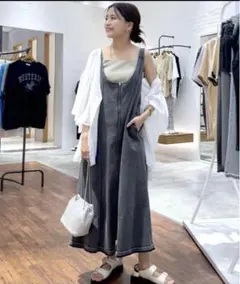 LEPSIM 産前・産後対応マタニティ／2WAYデニムジャンスカ