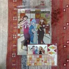 エヴァンゲリオン レイ&アスカ&マリ 寅年イラスト アクスタ ファイル セット