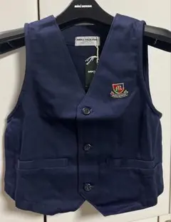 【新品】ミキハウスコレクション120cmフォーマルベスト★特別な一日に♪ネイビー