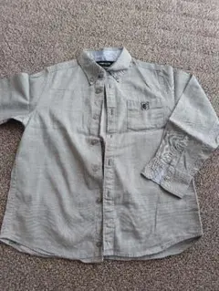 COMME CA ISM ボタンダウン長袖シャツ 110cm グレー