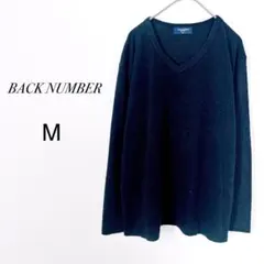 バックナンバー　Vネック ロンT 長袖カットソー　ライトオン　ブラック　M