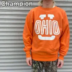 90s☆USA☆チャンピオン☆リバースウィーブ☆カレッジスウェット☆オレンジ☆L