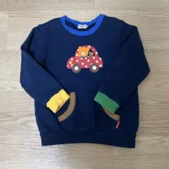 Hot Biscuits クマと車のトレーナー 120cm