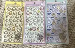【正規品3枚セット】ちいかわ うさぎ ハチワレ ボンボンドロップシール