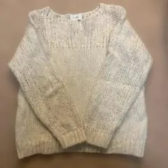 CLANE HALF SHEER LOOSE MOHAIR KNIT TOPS