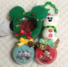 ディズニークリスマス　ポーチ＆ミニスナックケース