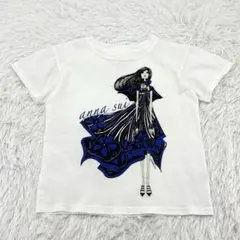 【レディース】USA製 ANNA SUI Tシャツ ガール プリント 白 XSのサムネイル