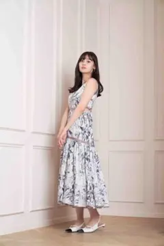 Herlipto Floral Cut Out Long Dress