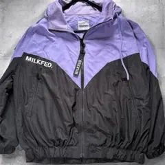 【Y2K】MILKFED. ミルクフェド 黒 フード ジャケット ストリート