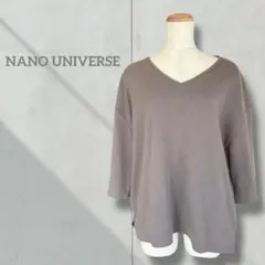 【ナノユニバース】レディース カットソー 半袖 Ｖネック トップス 無地