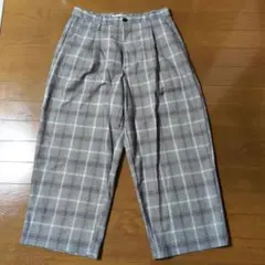 WEGO チェック柄 メンズ　ワイドパンツ