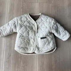BREEZE アイボリー ハートキルティングアウター　90サイズ