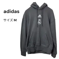 adidas アディダス（M）レアルマドリード フードパーカー グレー サッカー