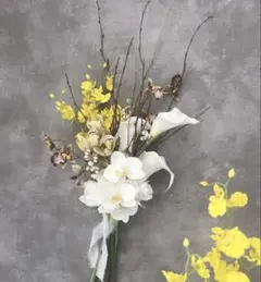 胡蝶蘭＆オンシジュームブーケ　アーティフィシャルフラワー　ウェディング　和装