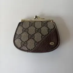 【希少】GUCCI オールドグッチ がま口 コインケース GGスプリーム