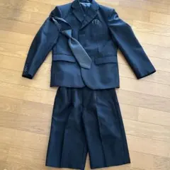 フォーマルスーツ 130cm ダークグレー ストライプ