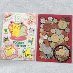 激レア★ポケットモンスター　初期　下敷き　ピカチュウ　平成レトロ　ステッカー付き