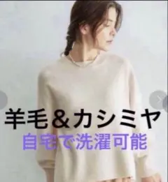 ANAYI 和紙かのこパフスリーブプルオーバー 38 ベージュ - メルカリ
