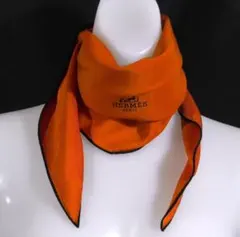 【美品】HERMES エルメス ロサンジュ シルク スカーフ 　D608