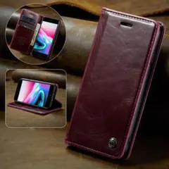 iPhone SE3 レザーケース iPhone7/8 ケース　手帳型