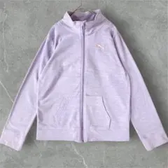 PUMA レディース パーカー ジップアップ フリース XL ラベンダー