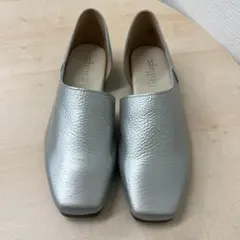 591【1点限】新品 B-9 brillage サイドオープンシューズ シルバー