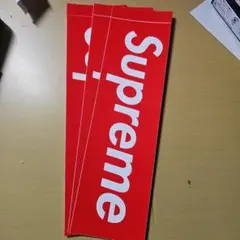 Supreme 　ステッカー ボックスロゴ　赤3枚セット