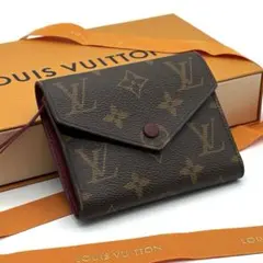 ルイヴィトン　折り財布　モノグラム　ポルトフォイユ　ヴィクトリーヌ　IC搭載