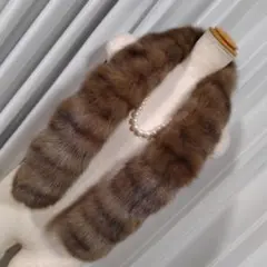 ロシアンセーブル マフラー／　チョコレート　ブラウン　／GAKE 日本製❣️ 楽天市場】【24h限定15%off】ロシアン セーブル ファーストール