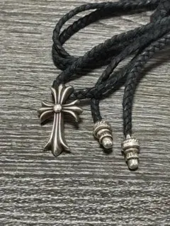 CHROME HEARTS クロス ネックレス レザーブレード - メルカリ