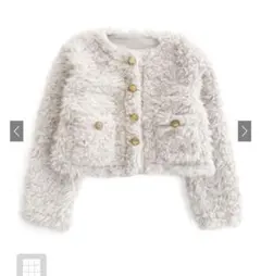 ゴールドボタンシープファージャケット[on326]