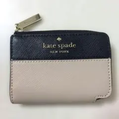 美品 kate spade キーケース 6連 ブラック ベージュ バイカラー