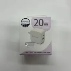 20W 2ポート USB-C急速充電器 CC-AC04