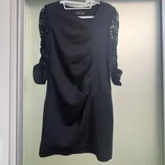 PourVous プールヴー 黒 ドレス ワンピース