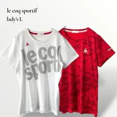 【美品】ルコックスポルティフ／半袖Tシャツ 機能性Tシャツ Lサイズのサムネイル