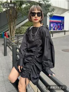 PAGEBOY ドロストオーバーミニワンピース