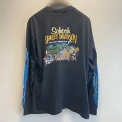 XL Harley-Davidson 長袖Tシャツ ブラック ファイヤーのサムネイル