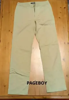 チノパン　ページボーイ　PAGEBOY ベージュ　レディース　シンプル　綿パン