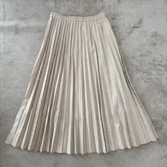 UNIQLO ユニクロ アコーディオンプリーツロングスカート ベージュ