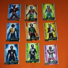 ローソンくじ 仮面ライダー カード  9枚セット