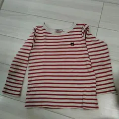 ストライプ柄長袖カットソー（100cm~）